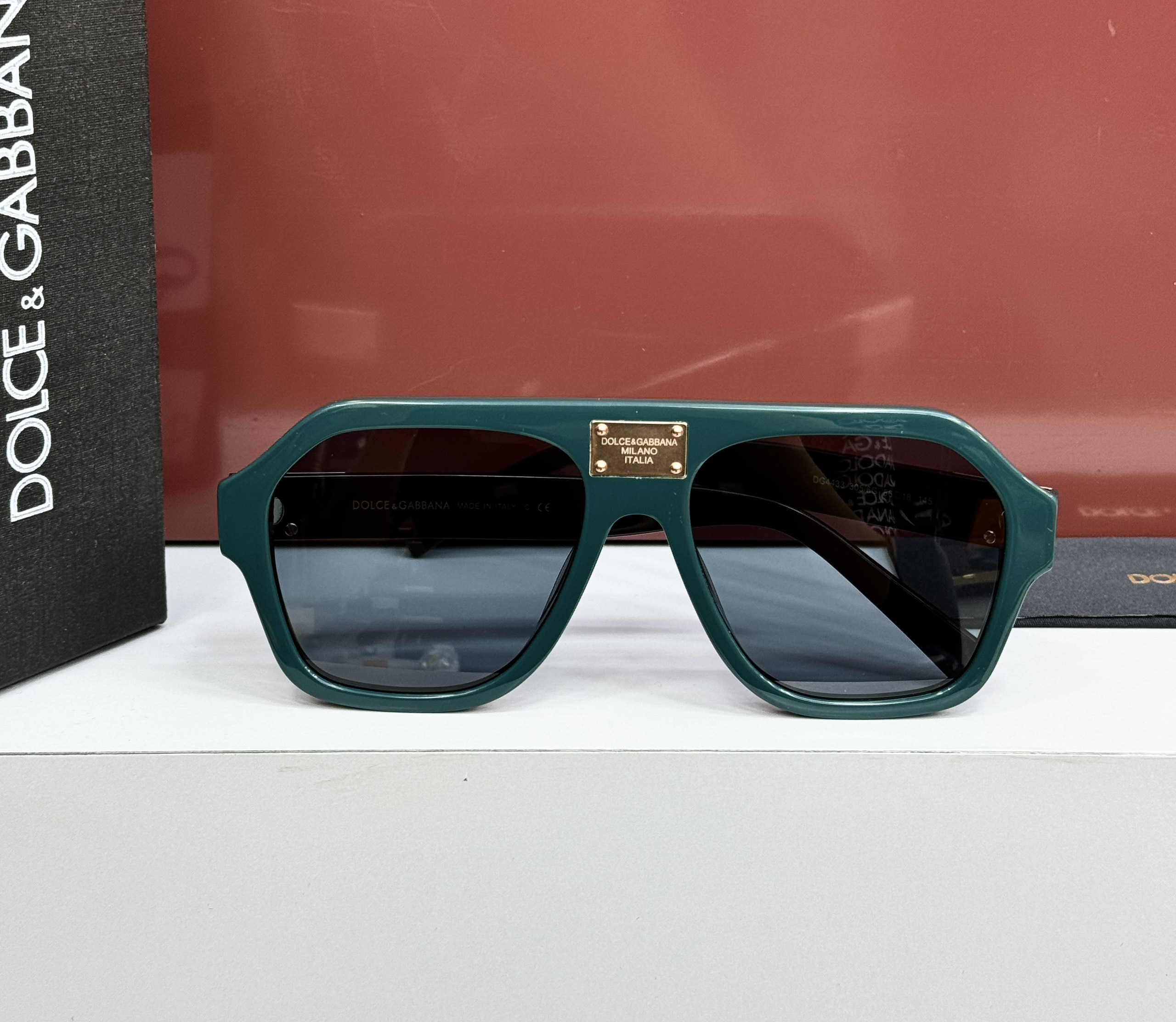 Kính mắt thời trang Dolce Gabbana DG mắt Đen viền Xanh Like Auth on web fulbox CD