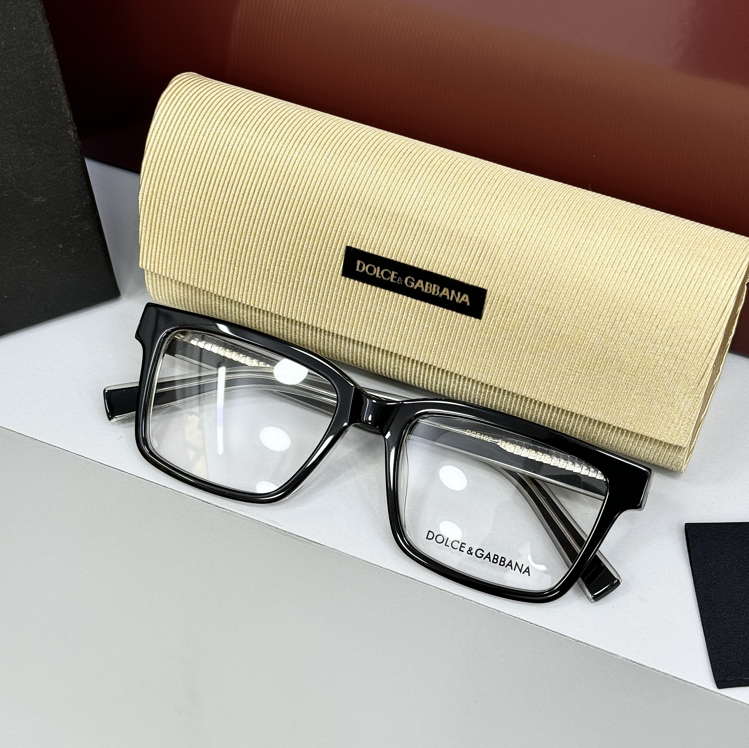 Kính mắt thời trang Dolce Gabbana DG logo chữ Gọng Like Auth on web fulbox CD MK