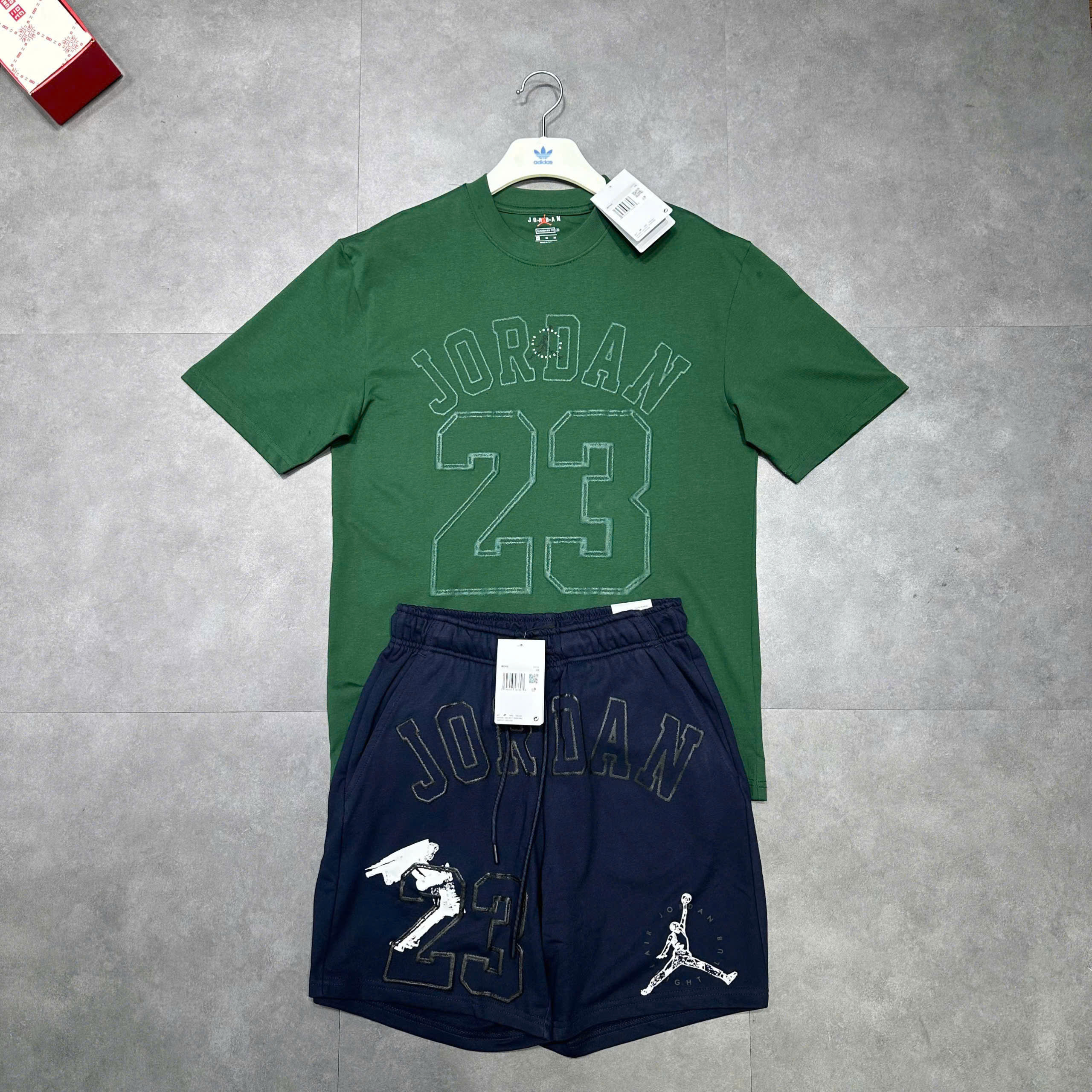 Bộ, Set hè Jordan 23 họa tiết logo chữ số thêu Like Auth on web MK