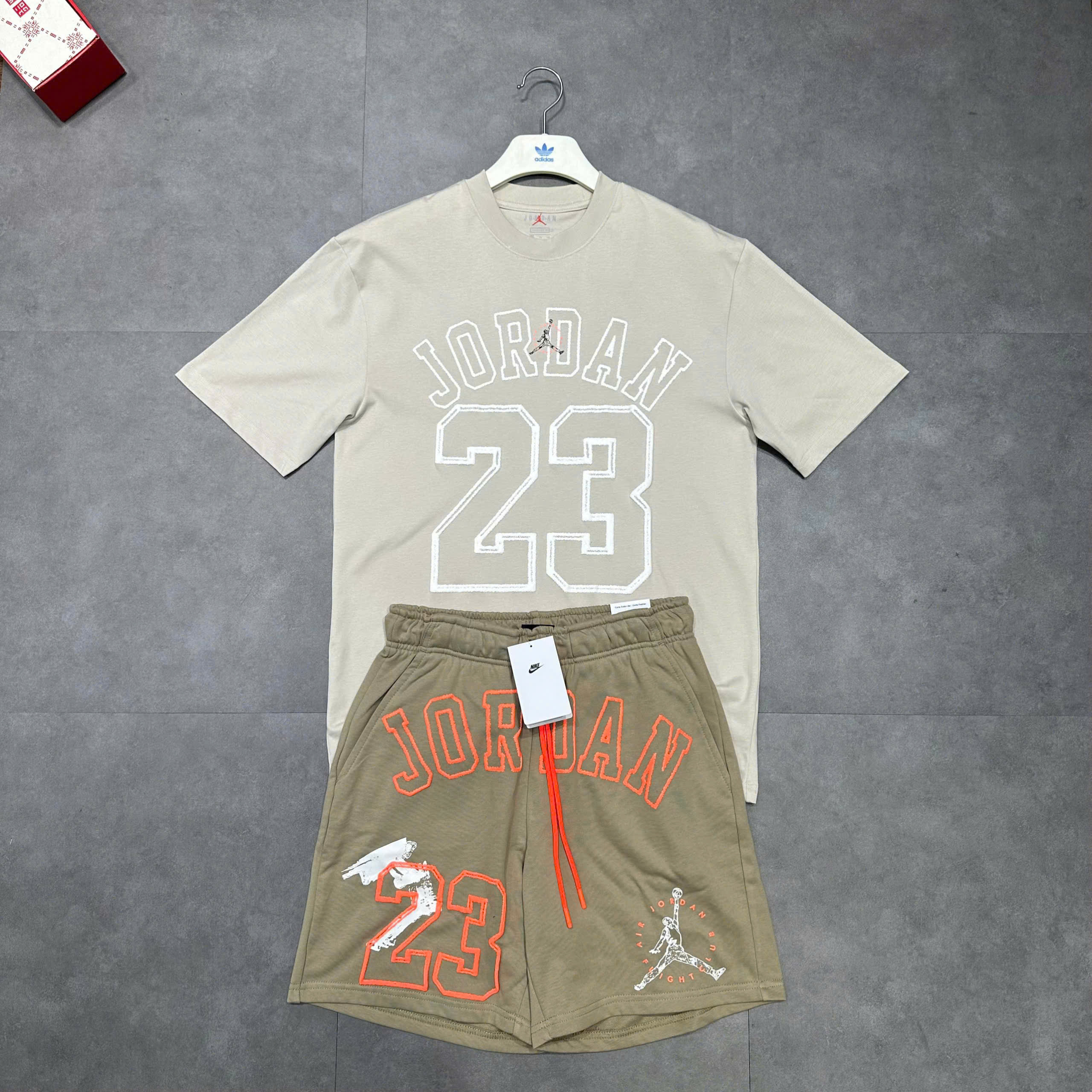 Bộ, Set hè Jordan 23 họa tiết logo chữ số thêu Like Auth on web MK