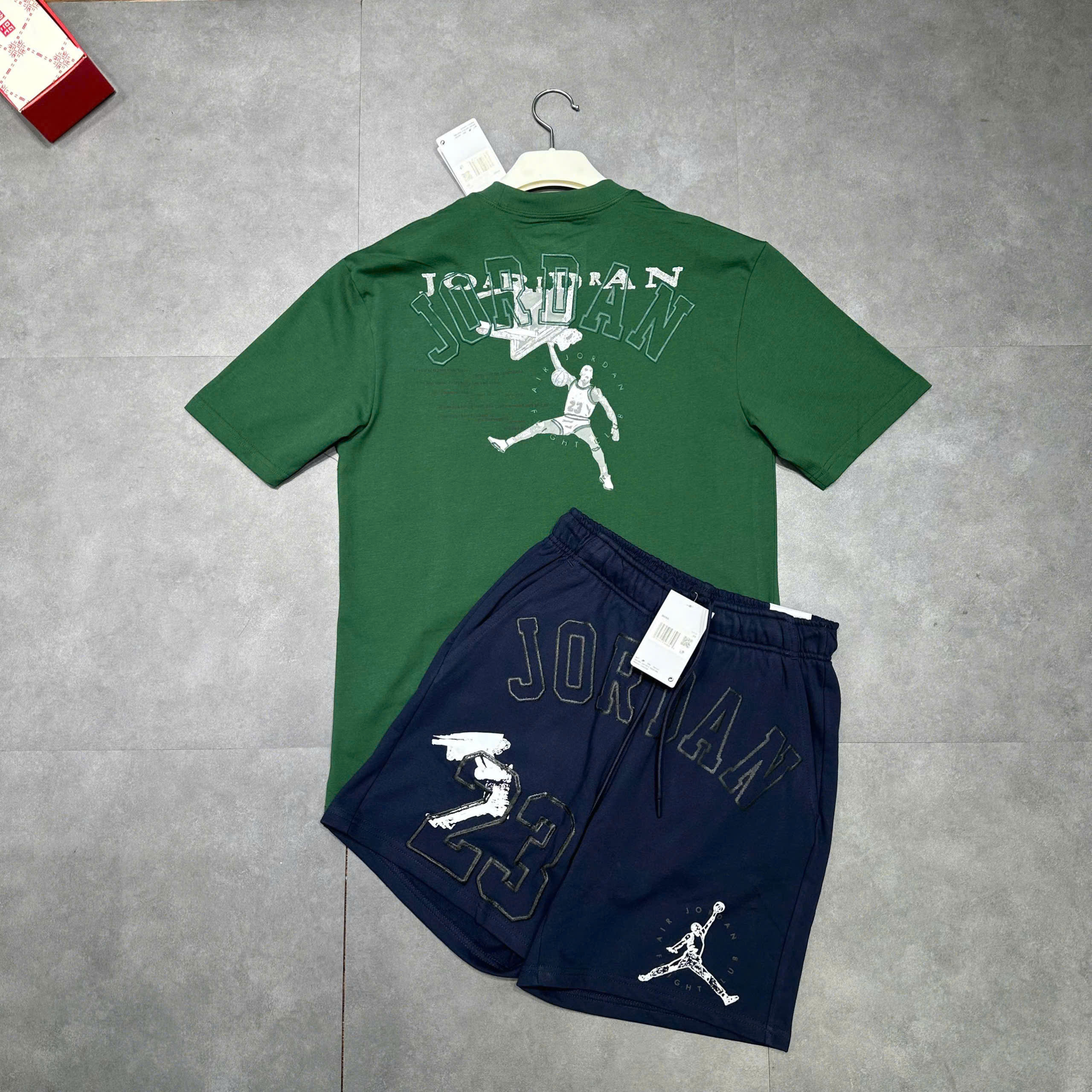 Bộ, Set hè Jordan 23 họa tiết logo chữ số thêu Like Auth on web MK