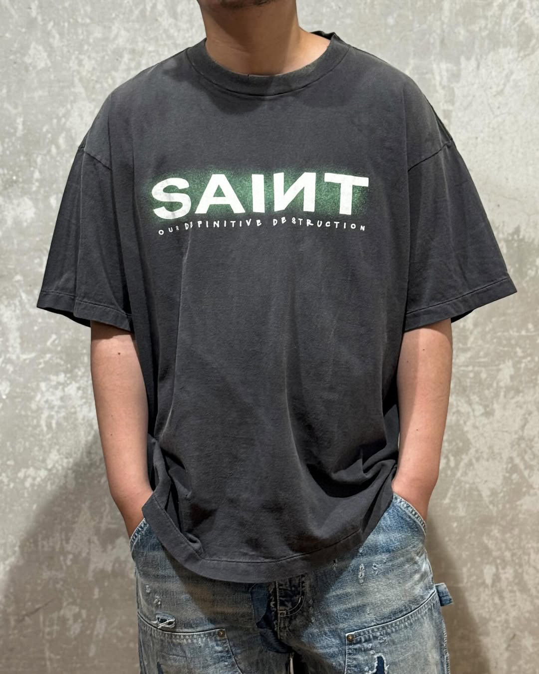 Áo phông T-shirt Saint Laurent YSL Đen họa tiết chữ Like Auth on web VTN