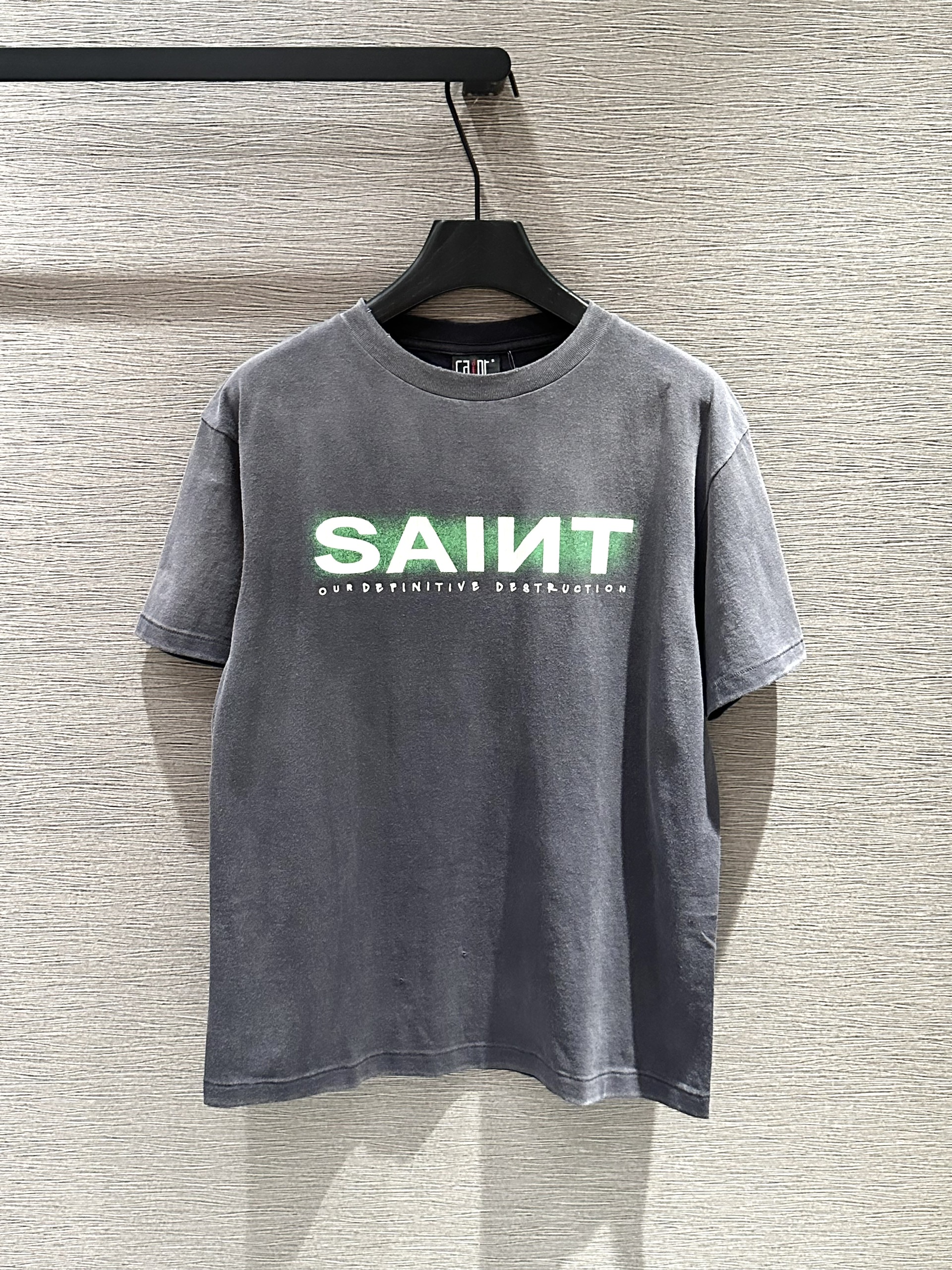 Áo phông T-shirt Saint Laurent YSL Đen họa tiết chữ Like Auth on web VTN