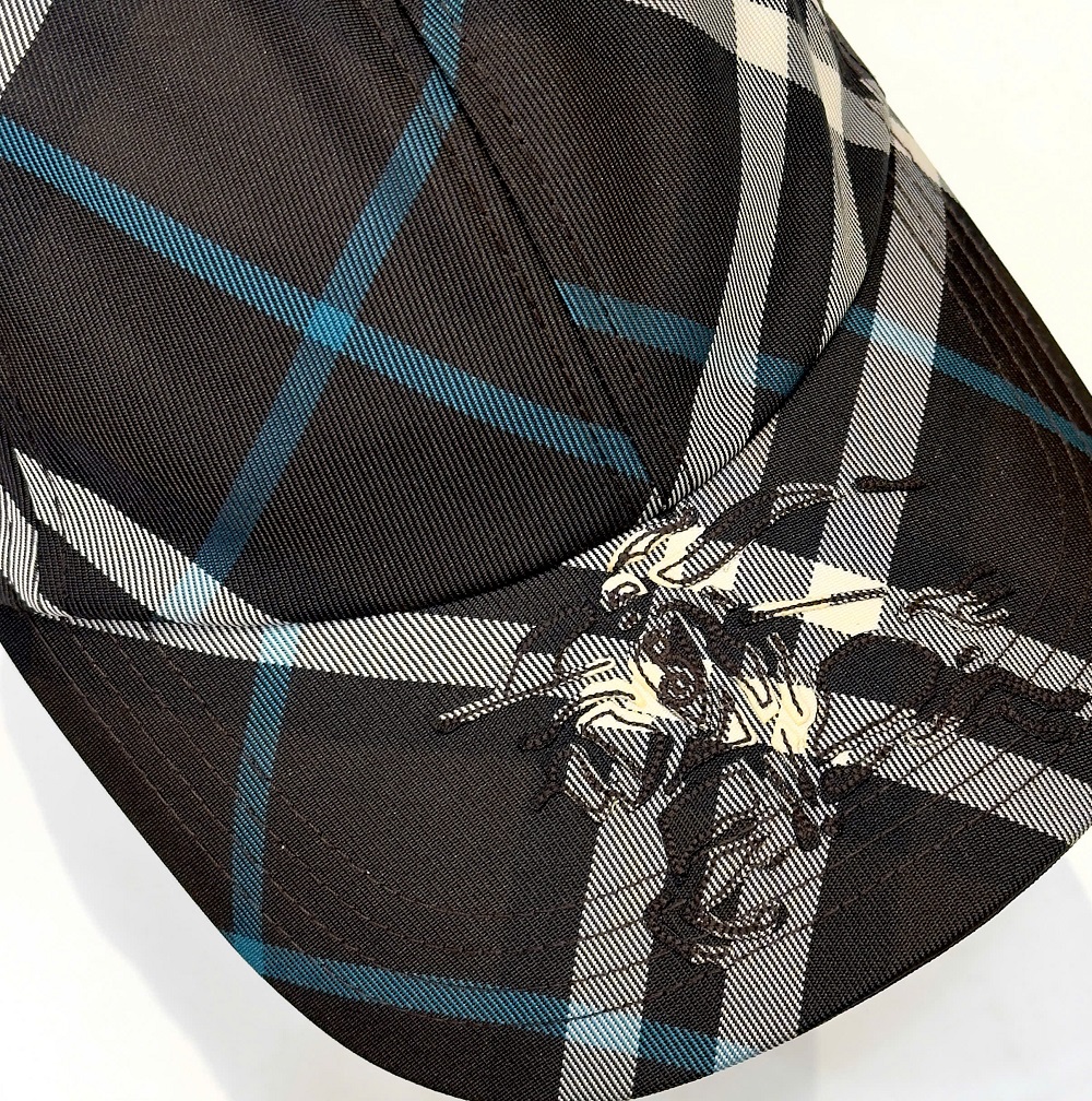 Mũ lưỡi trai, nón kết Burberry BBR kẻ sọc logo ngựa thêu Like Auth fullbox DDT