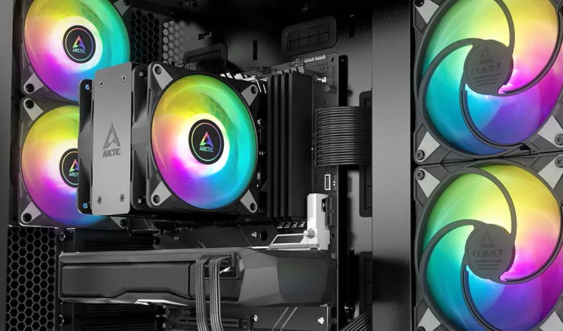 ARCTIC Freezer 36 ARGB 120mm Single Tower CPU Air Cooler (Black) overview 2
