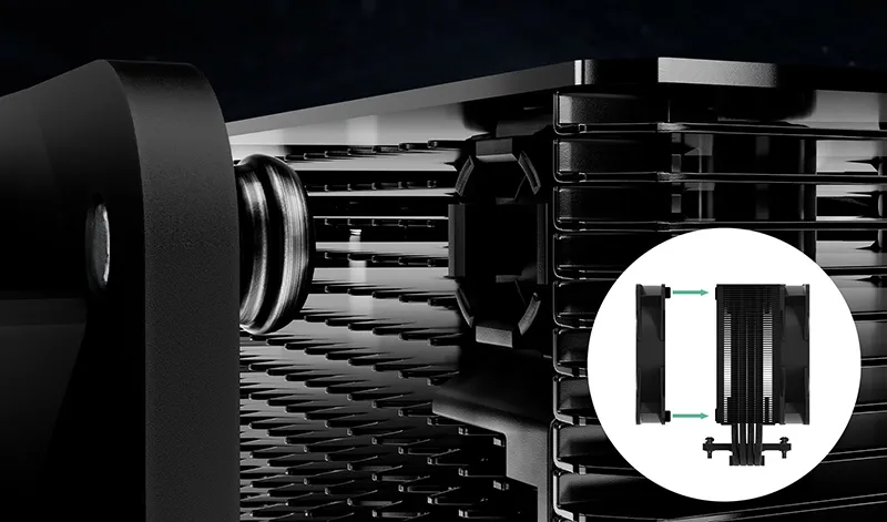 ARCTIC Freezer 36 ARGB 120mm Single Tower CPU Air Cooler (Black) overview 5