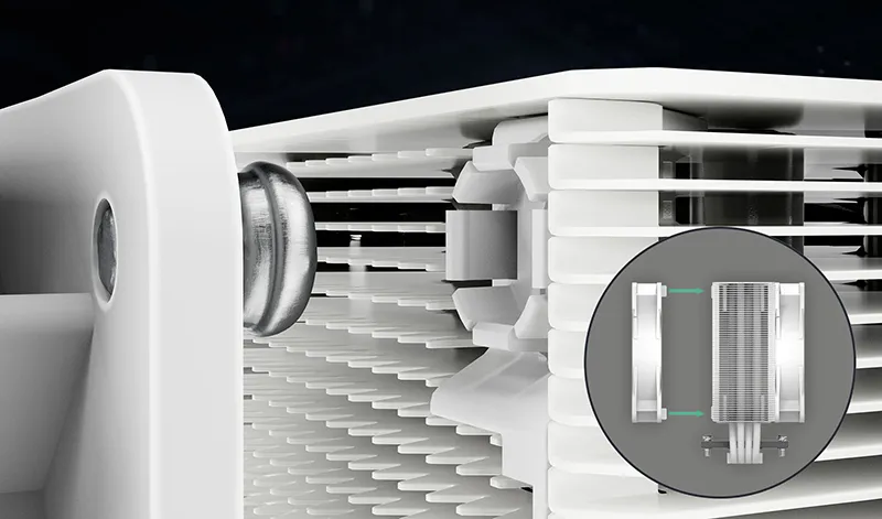 ARCTIC Freezer 36 ARGB 120mm Single Tower CPU Air Cooler (White) overview 5