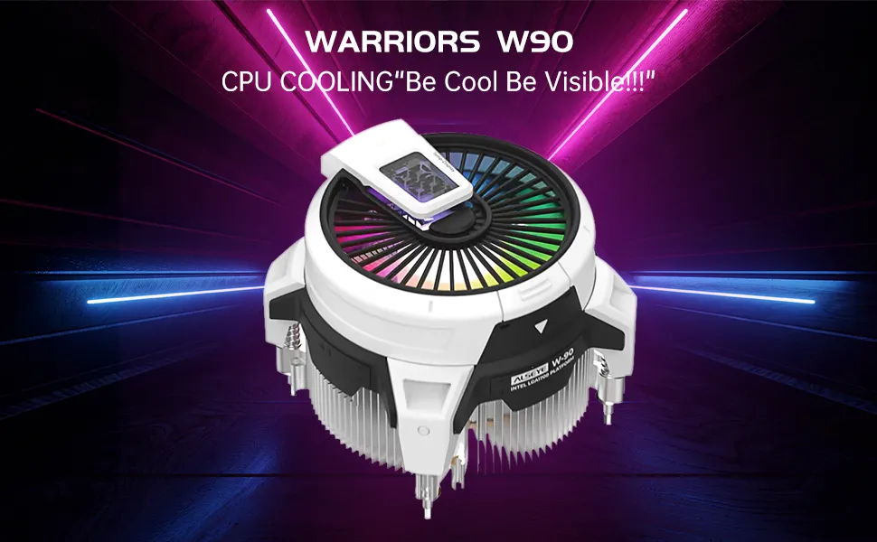 Alseye Warrior W90 ARGB 40mm CPU Air Cooler (For AMD AM4/AM5 Sockets) overview 1