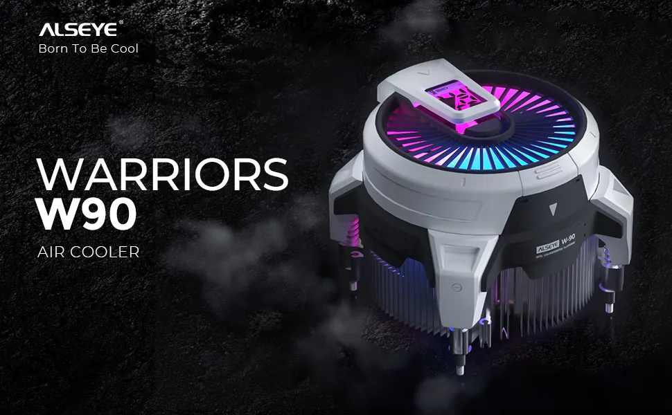 Alseye Warrior W90 ARGB 40mm CPU Air Cooler (For Intel LGA 1700/1200/115X Sockets) overview 1
