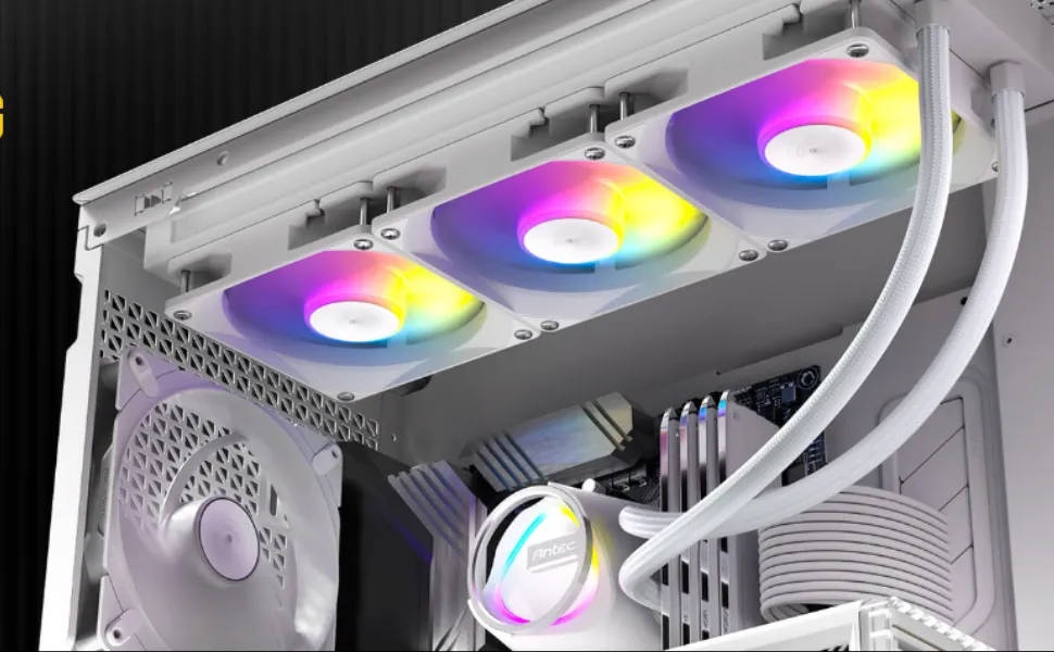 Antec Skeleton 360 ARGB Liquid Cooler (White) overview 6