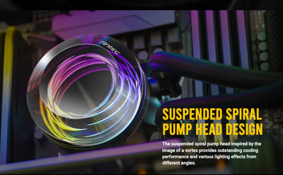 Antec Vortex LUM 240 ARGB CPU Liquid Cooler overview 2