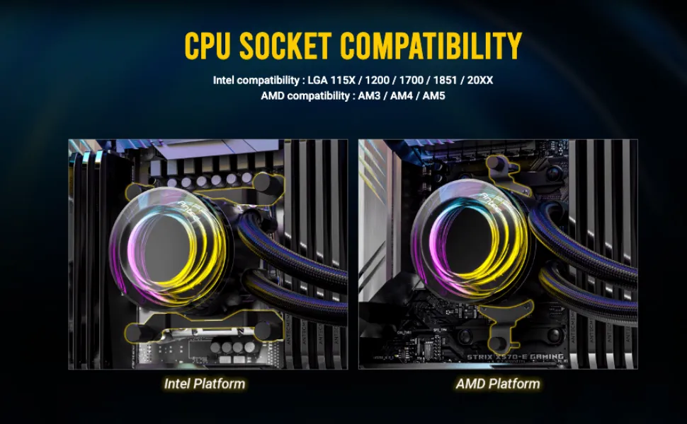 Antec Vortex LUM 240 ARGB CPU Liquid Cooler overview 7