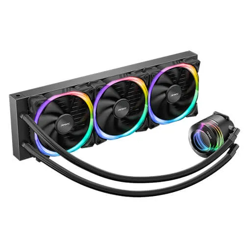 Antec Vortex LUM 360 ARGB CPU Liquid Cooler (Black) overview 1