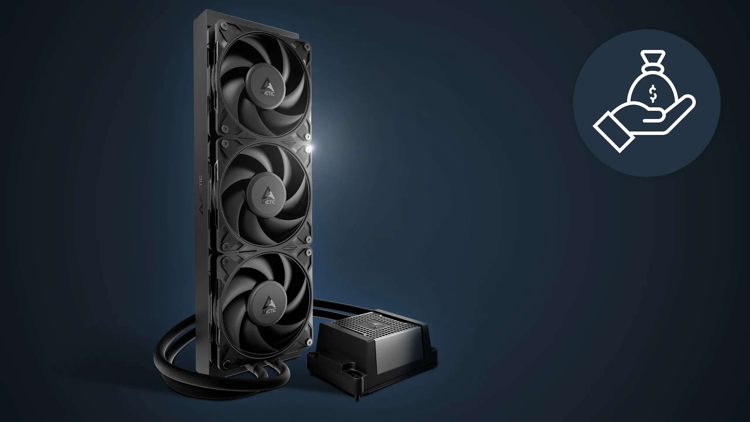 Arctic Cooling Liquid Freezer WS360-SP5 Workstation AIO Liquid Cooler (Black) overview 9