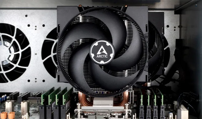 Arctic Freezer 4U M 120mm CPU Cooler (Black) overview 2