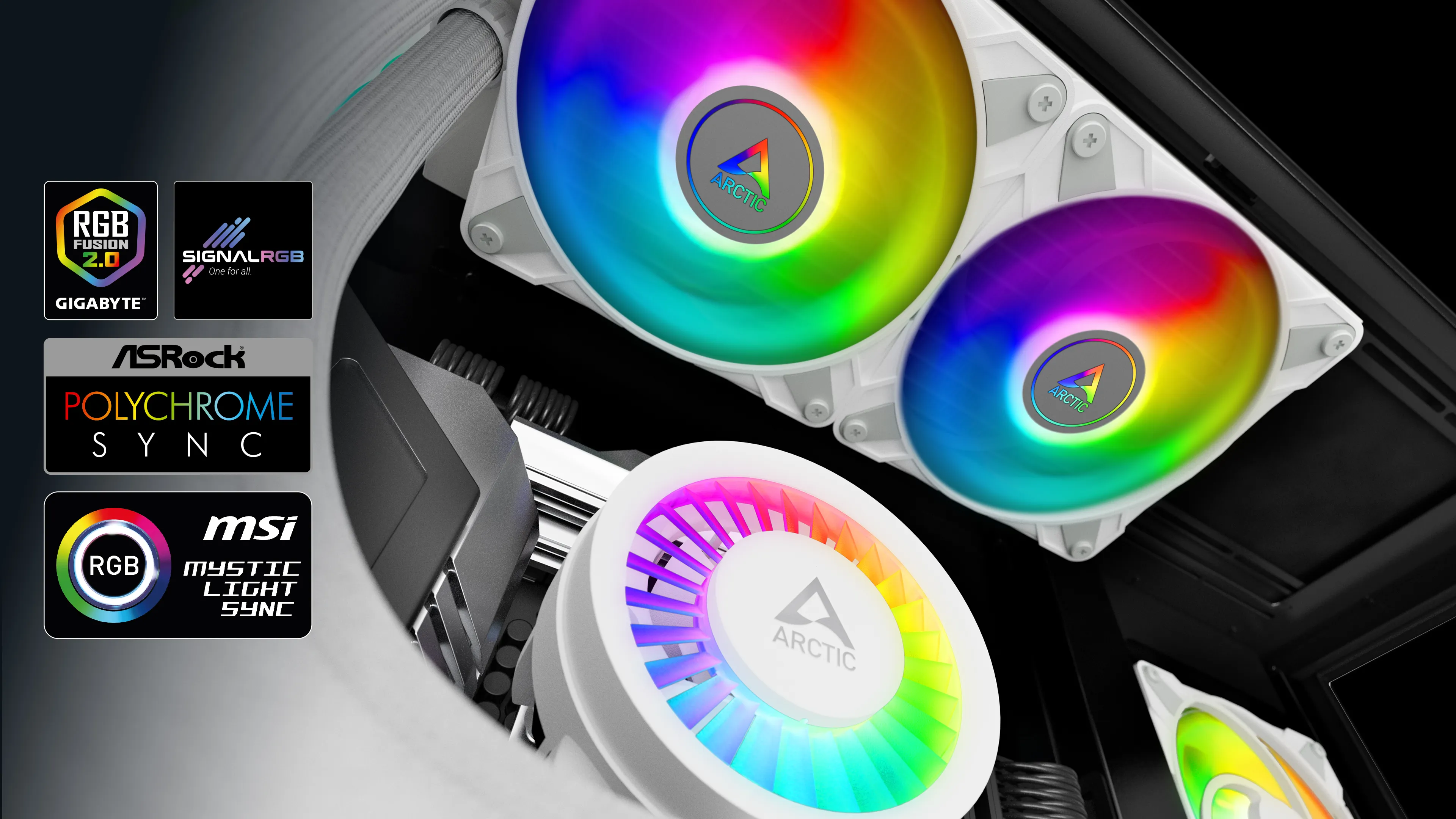 Arctic Liquid Freezer III 240 ARGB CPU Liquid Cooler (White) overview 13