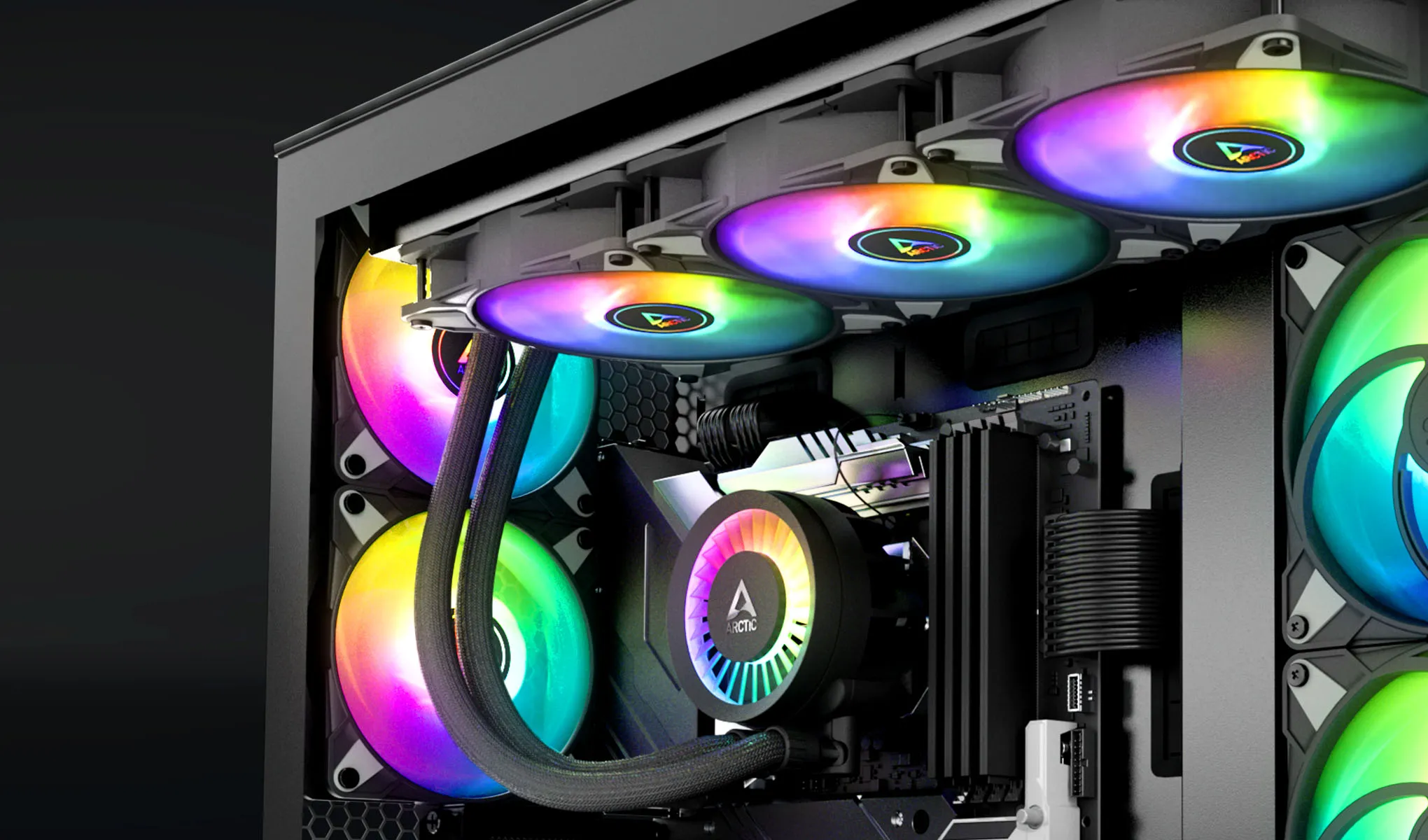 Arctic Liquid Freezer III 420 Argb Cpu Liquid Cooler (Black) overview 2