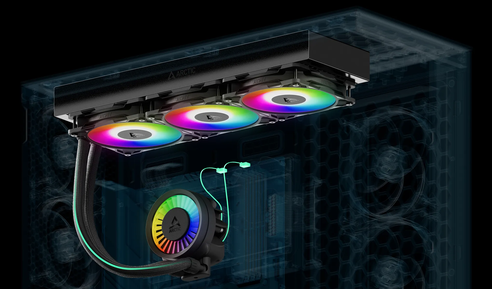 Arctic Liquid Freezer III Pro 420mm ARGB CPU Liquid Cooler overview 2