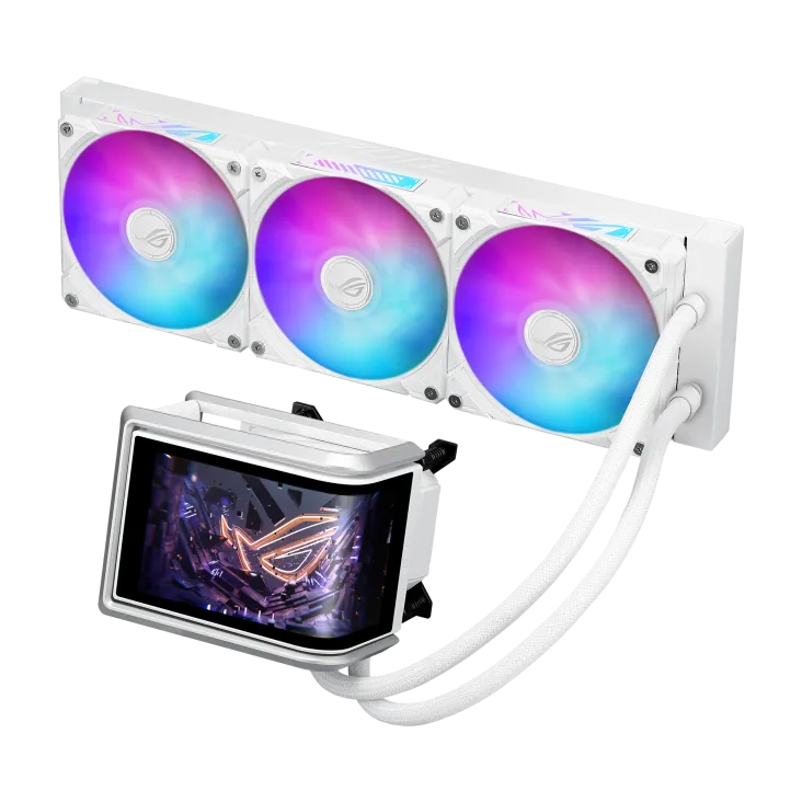 Asus ROG Ryuo IV 360mm ARGB White CPU Liquid Cooler (White) overview 1