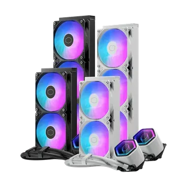 COOLER MASTER MasterLiquid 240 Core II ARGB White CPU Liquid Cooler overview 1