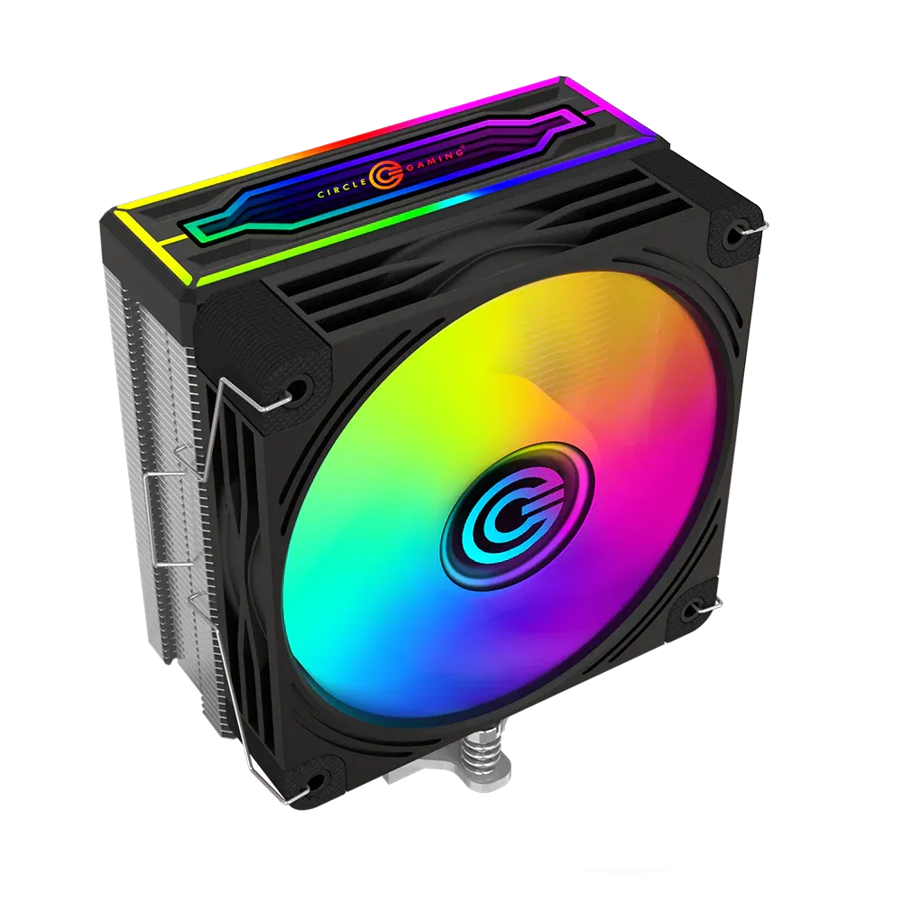 Circle Gaming CG 6P ARGB Silver Gaming CPU Cooler overview 1