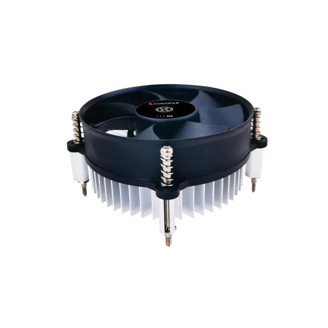 Coconut CF04 Cooler Fan, Screw Type, 190gms Silver Coated Base|Supports 115x/1200 overview 1