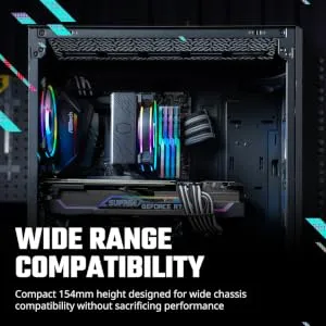 Cooler Master Hyper 212 Halo ARGB CPU Air Cooler (Black) overview 6