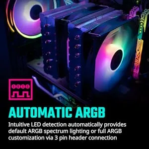 Cooler Master Hyper 620S ARGB 120mm Dual Tower CPU Air Cooler overview 7