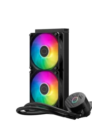 Cooler Master MasterLiquid 240L Core 240mm ARGB CPU Liquid Cooler (Black) overview 2