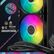 Cooler Master MasterLiquid 240L Core 240mm ARGB CPU Liquid Cooler (Black) overview 8