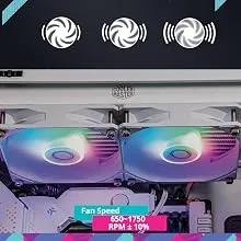 Cooler Master MasterLiquid 240L Core ARGB CPU Liquid Cooler (White) overview 11