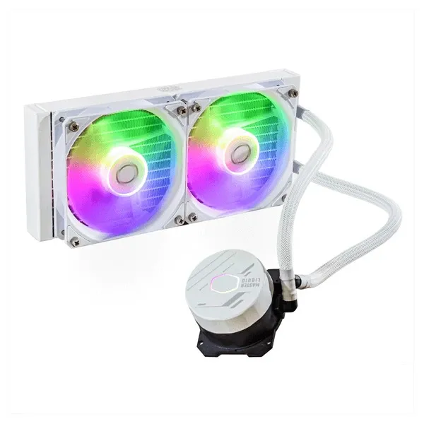 Cooler Master MasterLiquid 240L Core ARGB CPU Liquid Cooler (White)