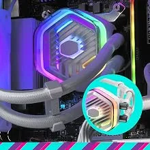 Cooler Master MasterLiquid 360 Atmos White ARGB AIO 360mm Liquid Cooler overview 10