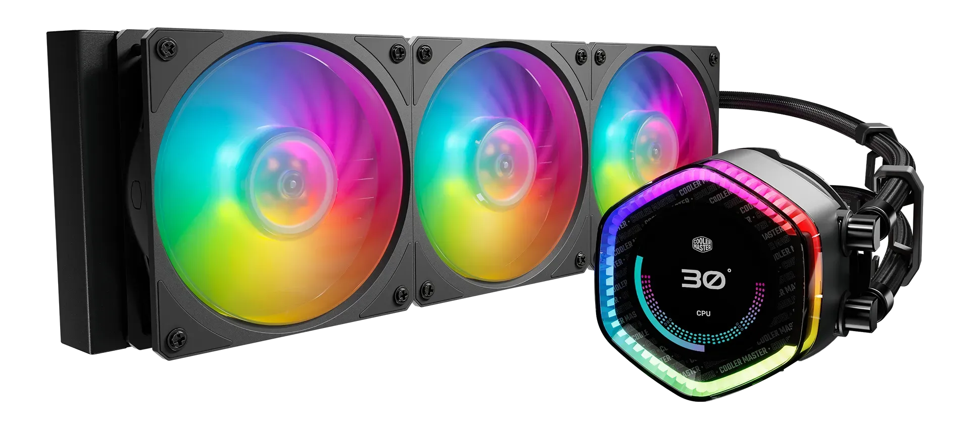 Cooler Master MasterLiquid 360 ION ARGB CPU Liquid Cooler - Black overview 5
