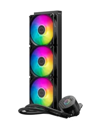 Cooler Master MasterLiquid 360L Core 360mm ARGB CPU Liquid Cooler (Black) overview 2