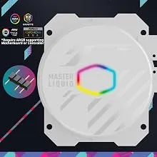 Cooler Master MasterLiquid 360L Core ARGB 360mm CPU Liquid Cooler (White) overview 4