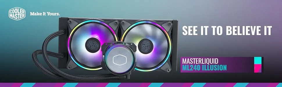 Cooler Master MasterLiquid ML240 Illusion ARGB CPU Liquid Cooler overview 1