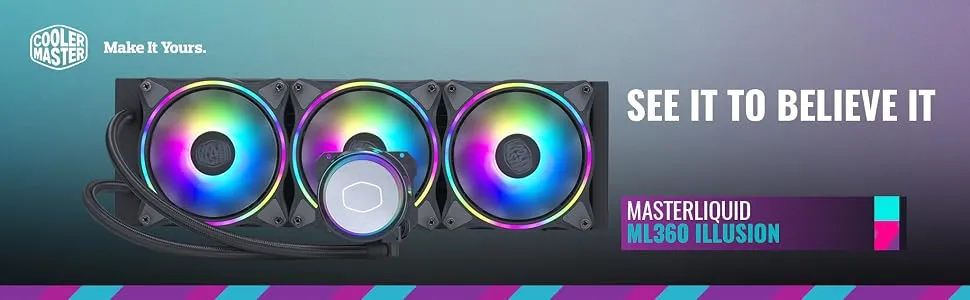 Cooler Master MasterLiquid ML360 Illusion ARGB CPU Liquid Cooler overview 1