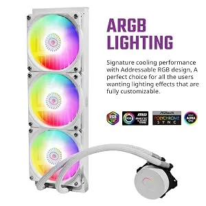 Cooler Master MasterLiquid ML360L ARGB V2 White CPU Liquid Cooler overview 7