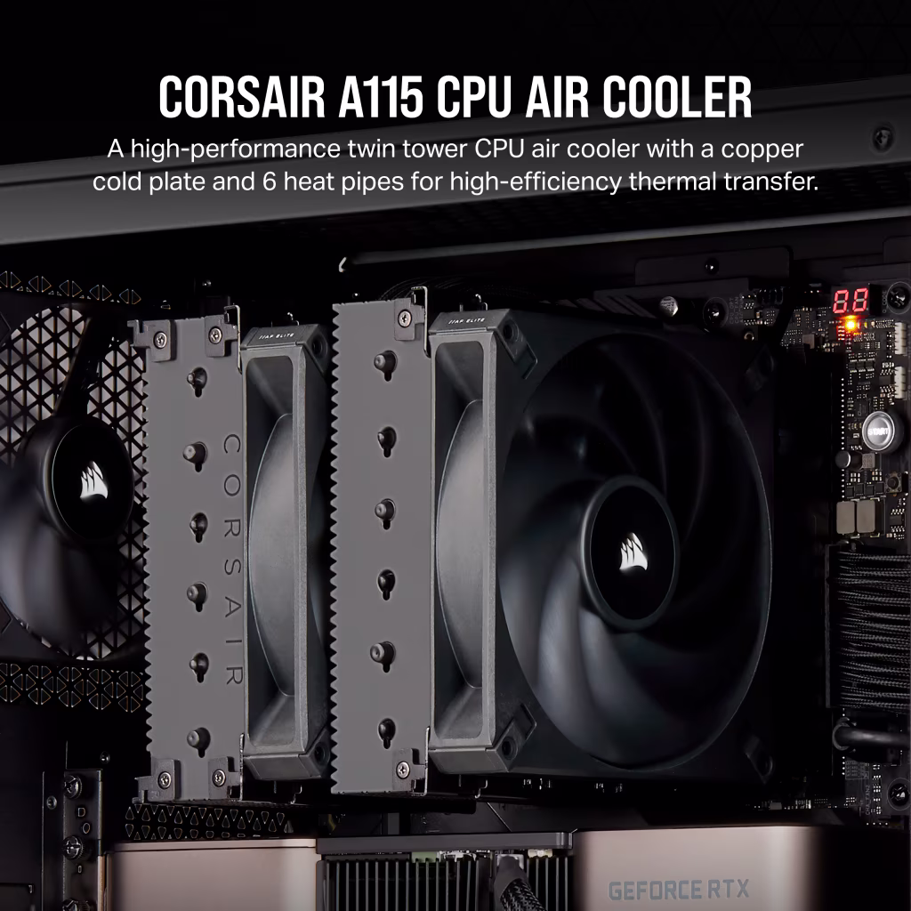 Corsair A115 Twin Tower 140mm CPU Air Cooler overview 1