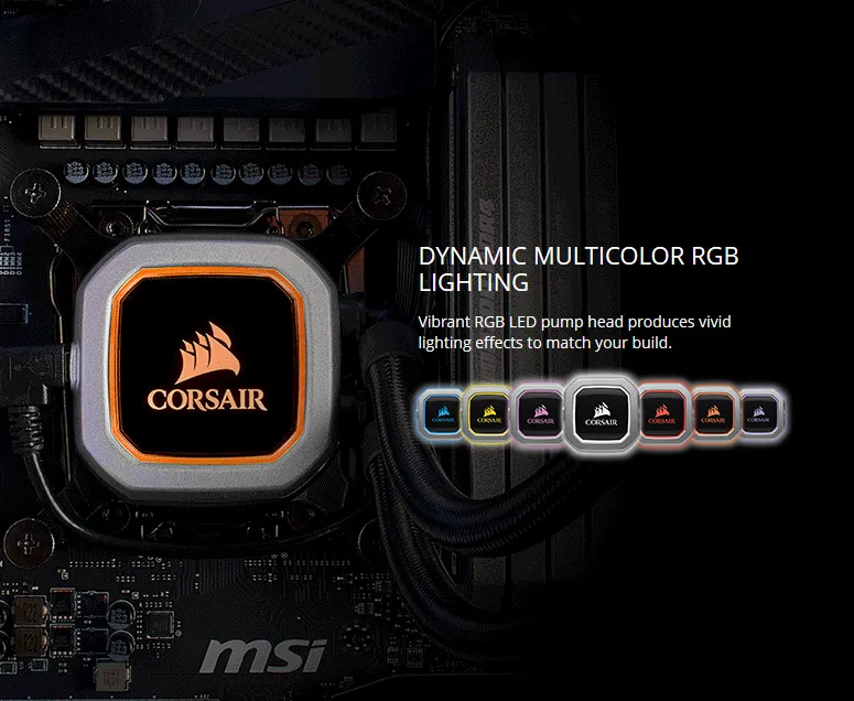 Corsair H115i PRO RGB Liquid CPU Cooler overview 1
