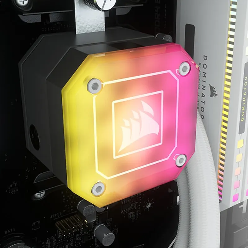 Corsair ICUE H150i Elite Capellix CPU Liquid Cooler (White) overview 5