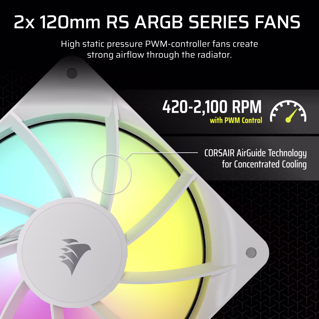 Corsair Nautilus 240 RS ARGB Liquid CPU Cooler (White) overview 3