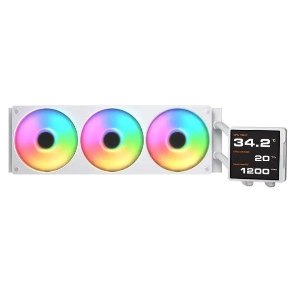 Cougar Poseidon Vistek Pro ARGB 360mm Liquid Cooler - White