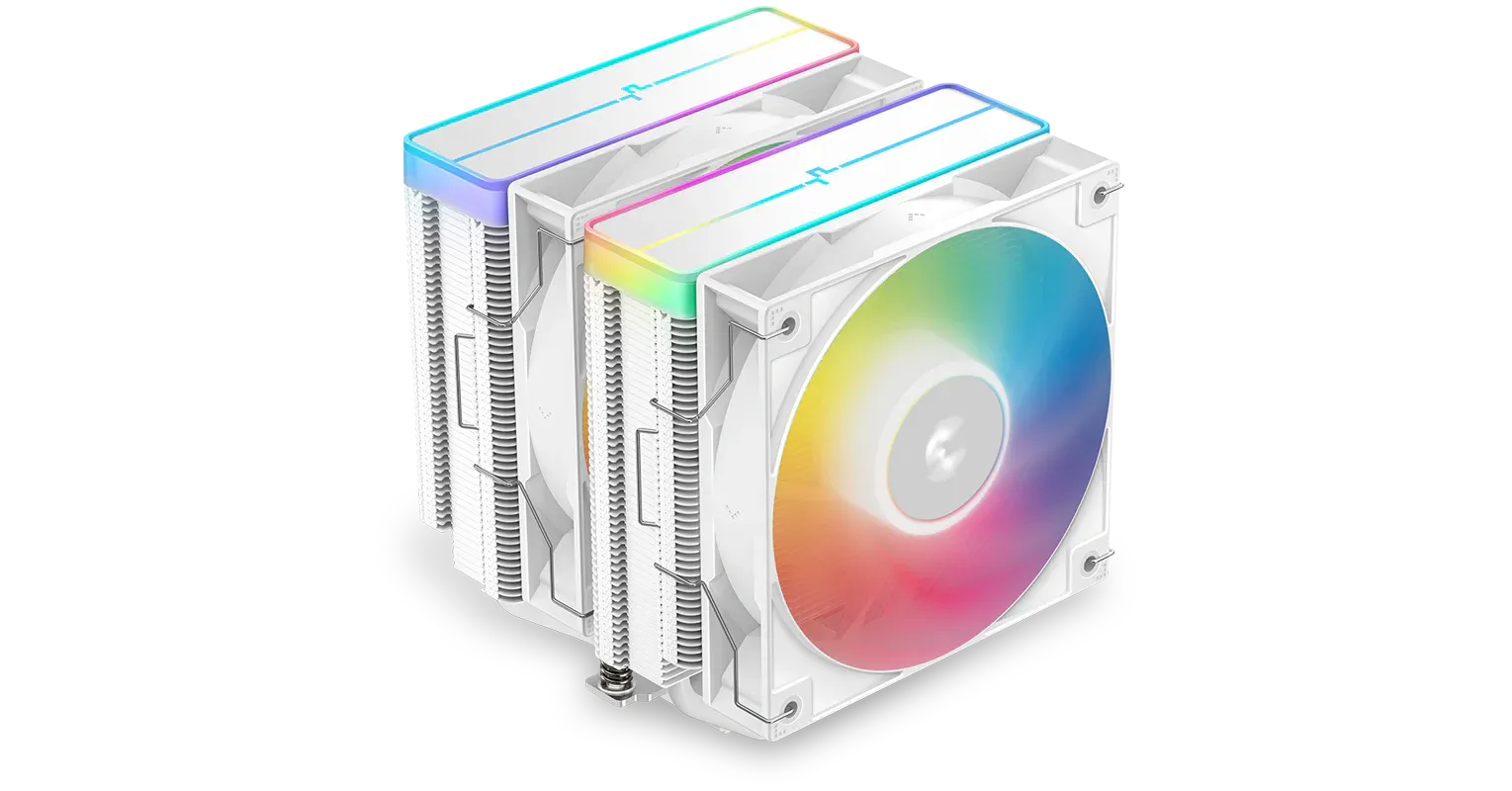 Deepcool AG620 WH ARGB V2 120mm CPU Air Cooler (White) overview 1