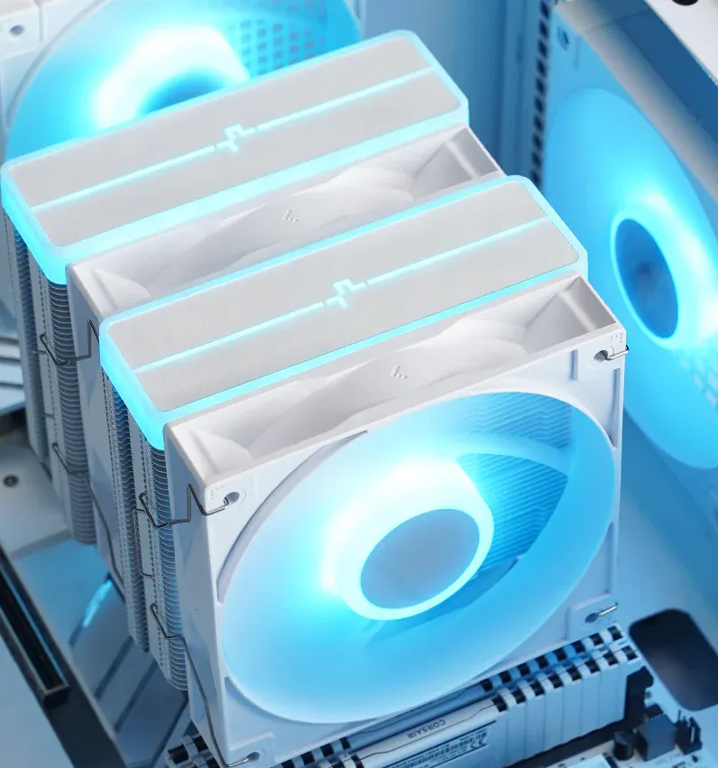 Deepcool AG620 WH ARGB V2 120mm CPU Air Cooler (White) overview 3