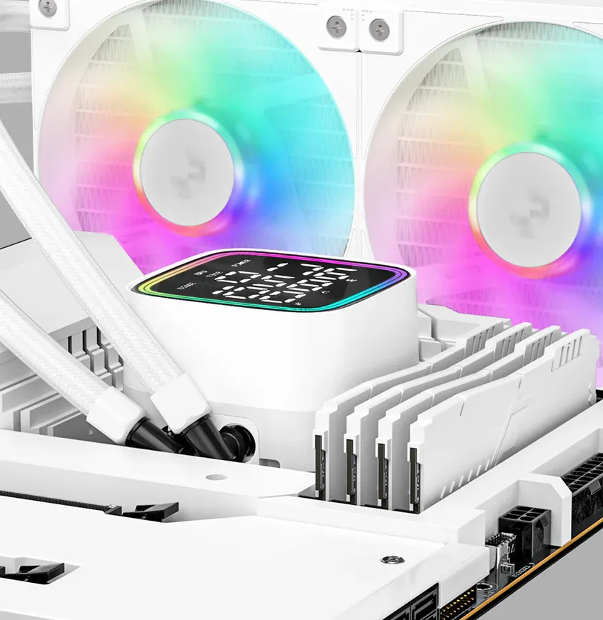 Deepcool LD240 WH RGB 240mm CPU Liquid Cooler (White) overview 10
