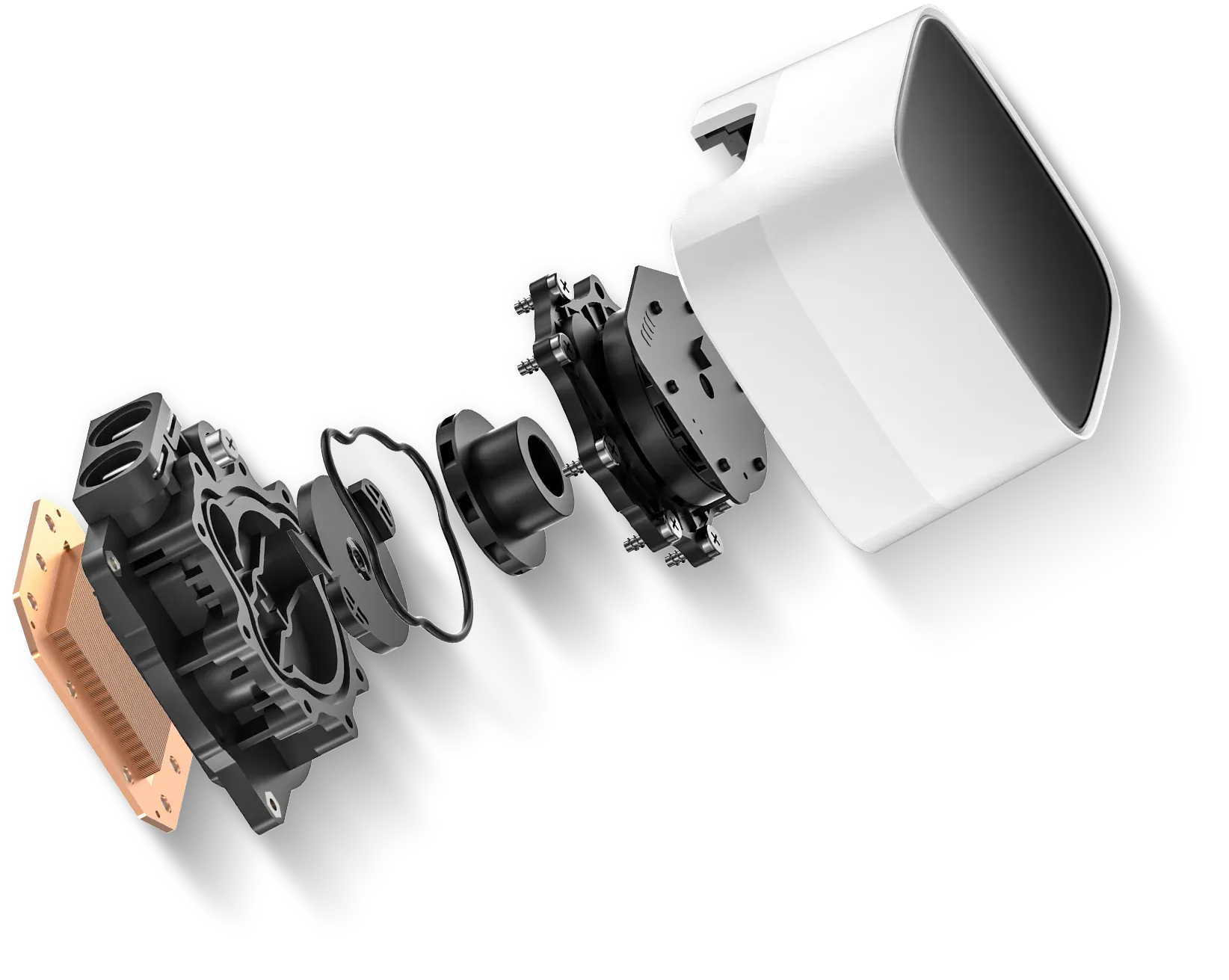 Deepcool LD240 WH RGB 240mm CPU Liquid Cooler (White) overview 2