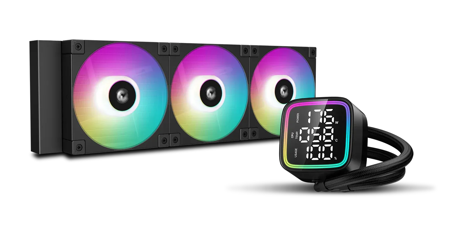 Deepcool LD360 ARGB CPU Liquid Cooler (Black) overview 1