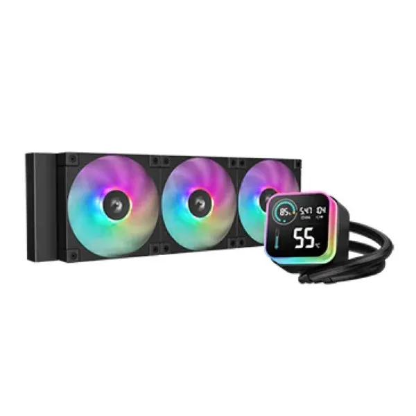 Deepcool LQ360 AIO Digital Display 360 mm Liquid Cooler - Black